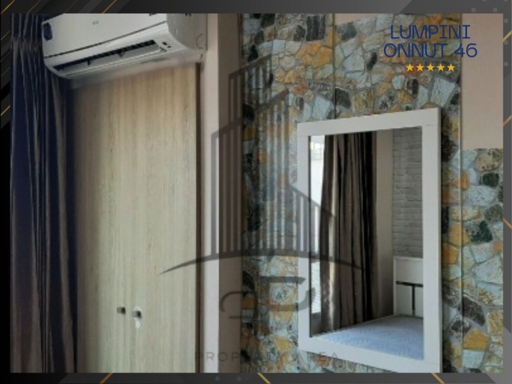 For RentCondoOnnut, Udomsuk : Condo Lumpini Ville Onnut 46 (Lumpini Ville Onnut 46) 8th floor, Building E, usable area 23 square meters, 1 bedroom, 1 bathroom, very beautiful room, price 7,500 baht.