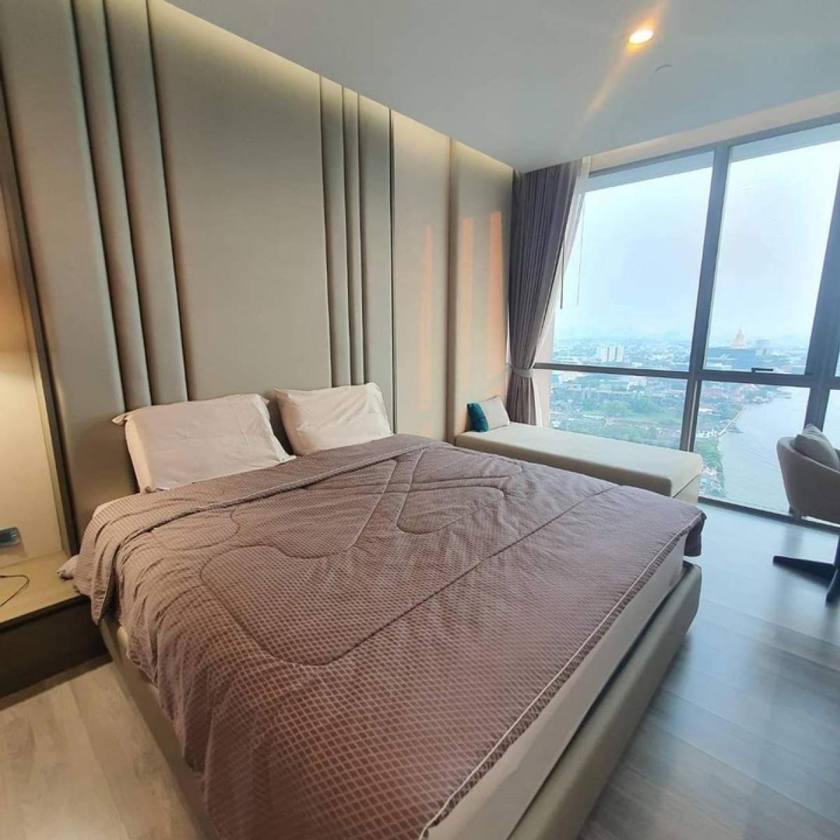 For RentCondoBang Sue, Wong Sawang, Tao Pun : 🔥 Rent a beautiful room, high floor, river view, fully furnished, just bring your bags and move in. 333 Riverside