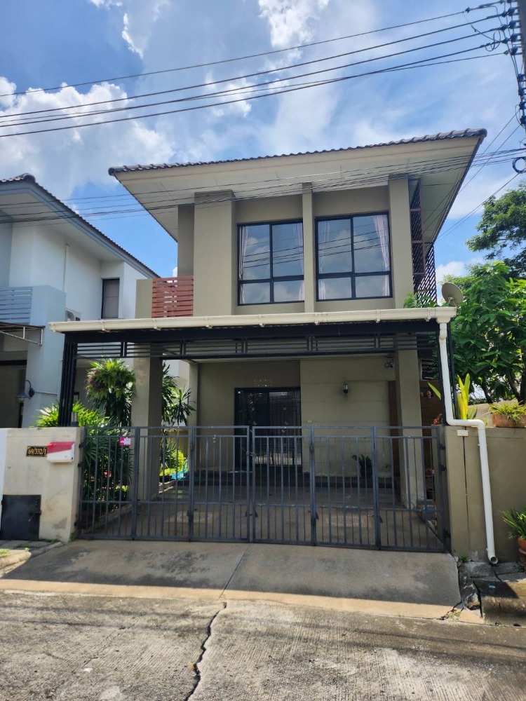 For SaleHousePathum Thani,Rangsit, Thammasat : 2-storey twin house for sale