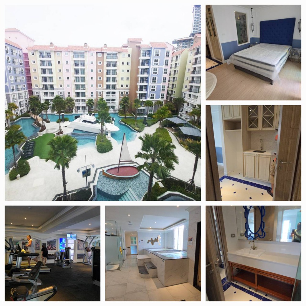 For RentCondoPattaya, Bangsaen, Chonburi : Condo for rent Seven Code dAzur 24 sq m. Studio room, full furnished, next to Jomtien Beach, 100 meters from the beach, fully furnished