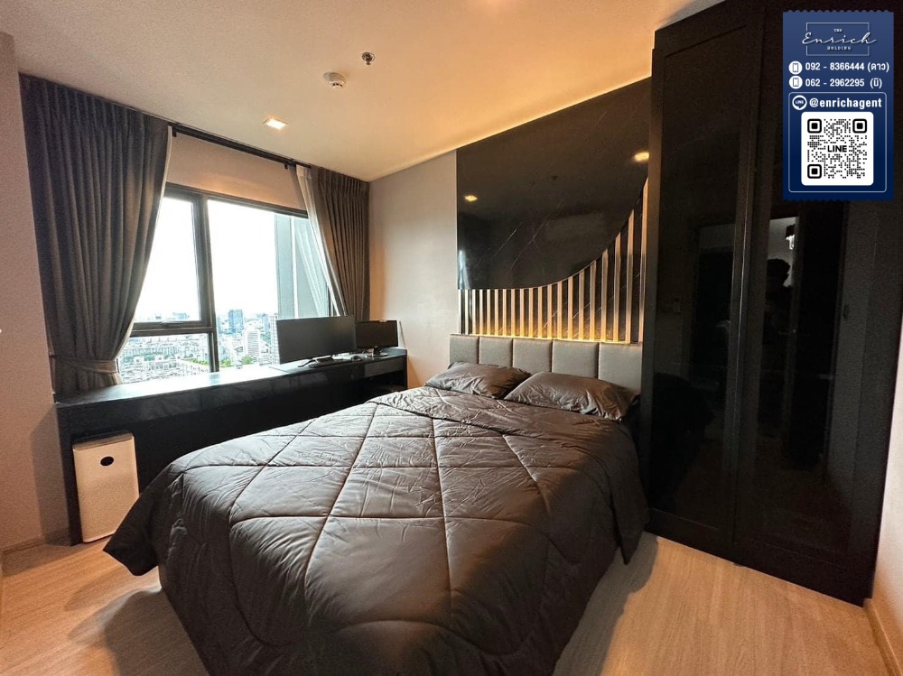 For RentCondoRama9, Petchburi, RCA : 💙For rent Life Asoke Rama9, corner room, very beautiful, fully furnished, MRT Rama 9💙 Call 092-8366444 Dao // Line id : @enrichagent