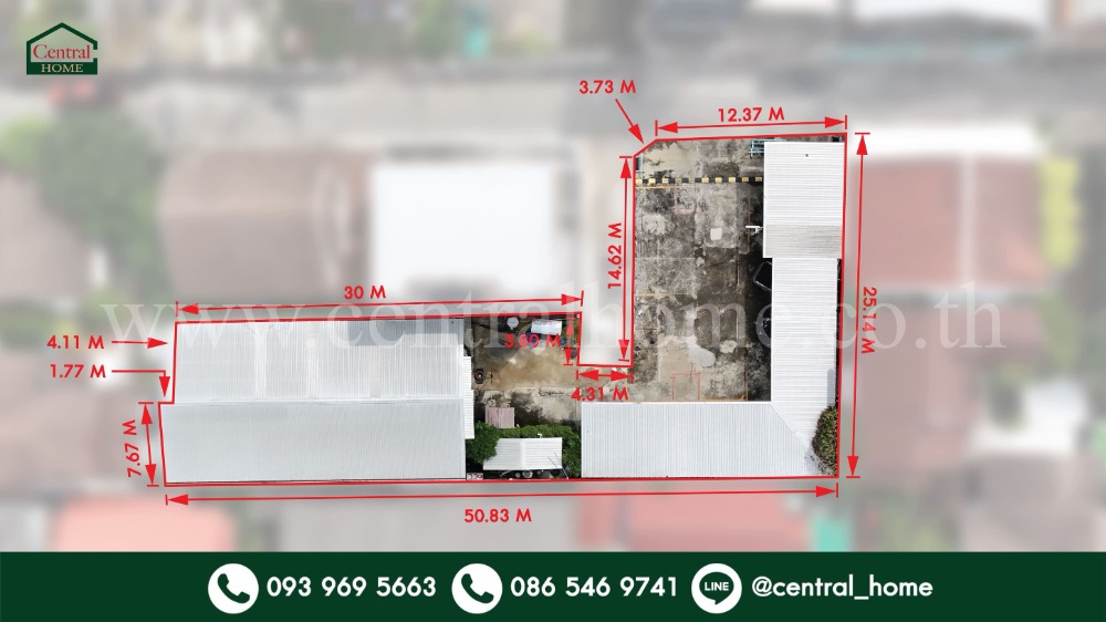 For SaleLandNonthaburi, Bang Yai, Bangbuathong : Land with warehouse 205 square wah, Soi Pracharat 16/1, in the heart of Nonthaburi, near Tiwanon BTS station