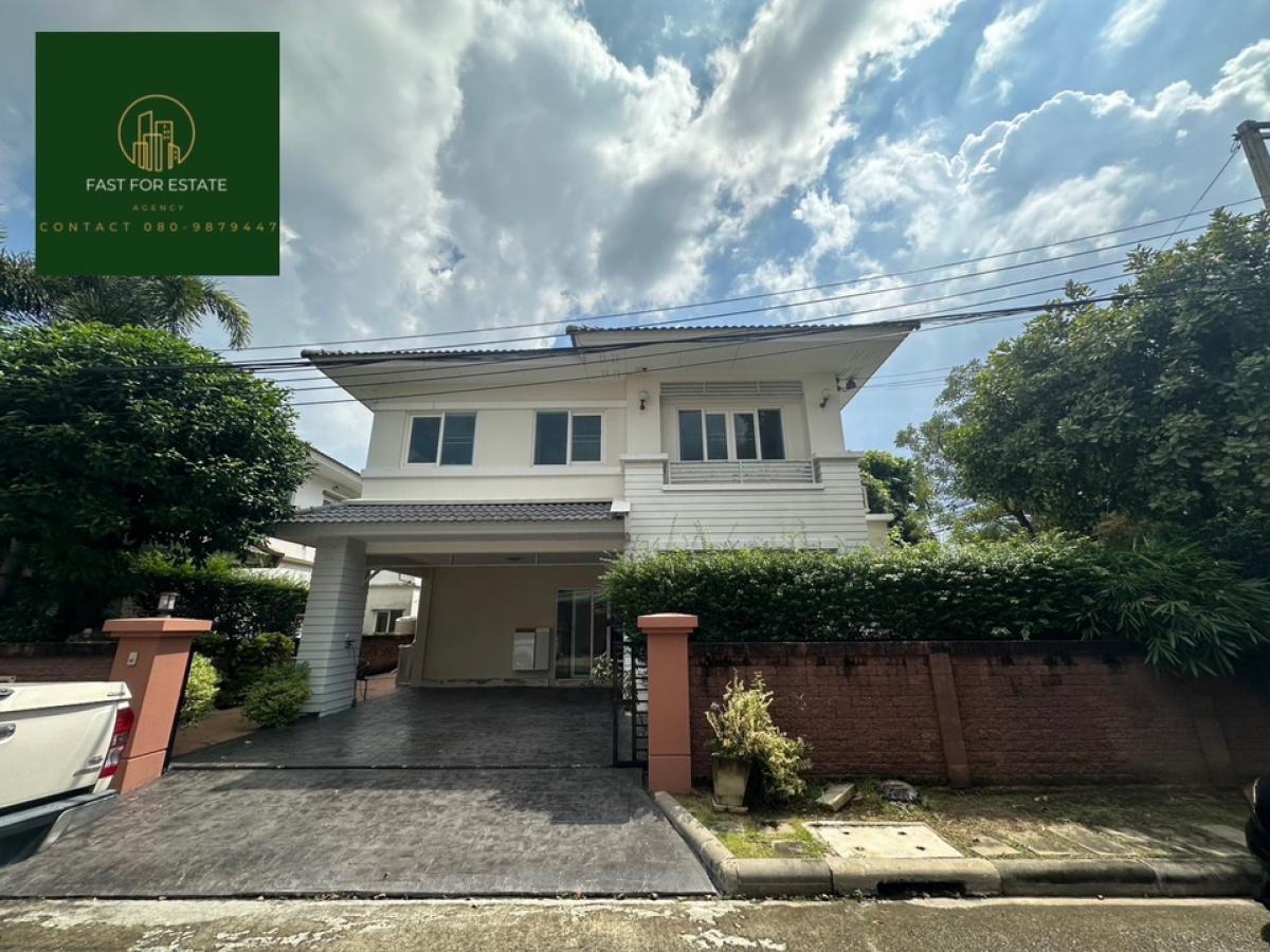 For RentHouseRama5, Ratchapruek, Bangkruai : 〽️Single house for rent, Casa Ville Ratchapruek-chaengwattana, 3 bedrooms, 3 bathrooms, 2 parking spaces, large area, near Robinson Ratchapruek shopping mall, near the clubhouse, walkable pool