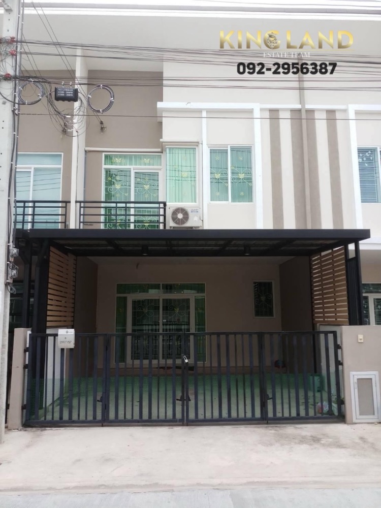 For RentTownhouseNawamin, Ramindra : #Townhouse for rent, 2 floors, Gusto-Sai Mai Village (Gusto Town Home), the village is located on Sai Mai Road, inbound, fully equipped with facilities. 📣Rental price 14,000/month (including common area)