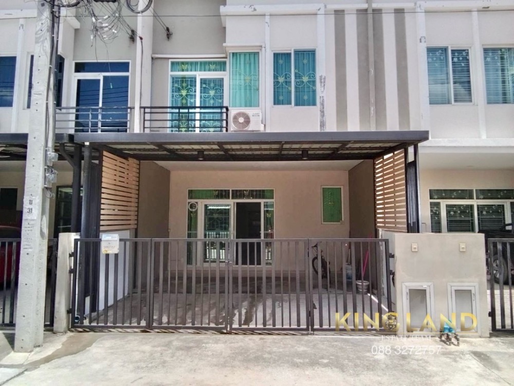 For RentTownhouseNawamin, Ramindra : Townhouse for rent, Gusto Sai Mai, Soi Sai Mai 45/1, 4 bedrooms, 3 bathrooms, 2 air conditioners, parking for 2 cars in the house, near BTS Khu Khot, only 10 minutes, the project is on the main Sai Mai road. 💥For rent 14,000 baht/month, including common a