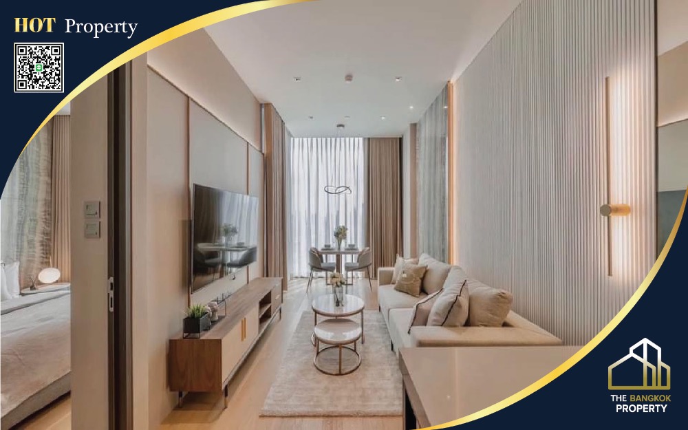 For SaleCondoWitthayu, Chidlom, Langsuan, Ploenchit : For sale and rent 28 Chidlom, luxury condo in the heart of Bangkok's CBD - Chidlom, 1 bedroom, 1 bathroom, high floor, beautifully decorated, ready to move in, near BTS Chidlom