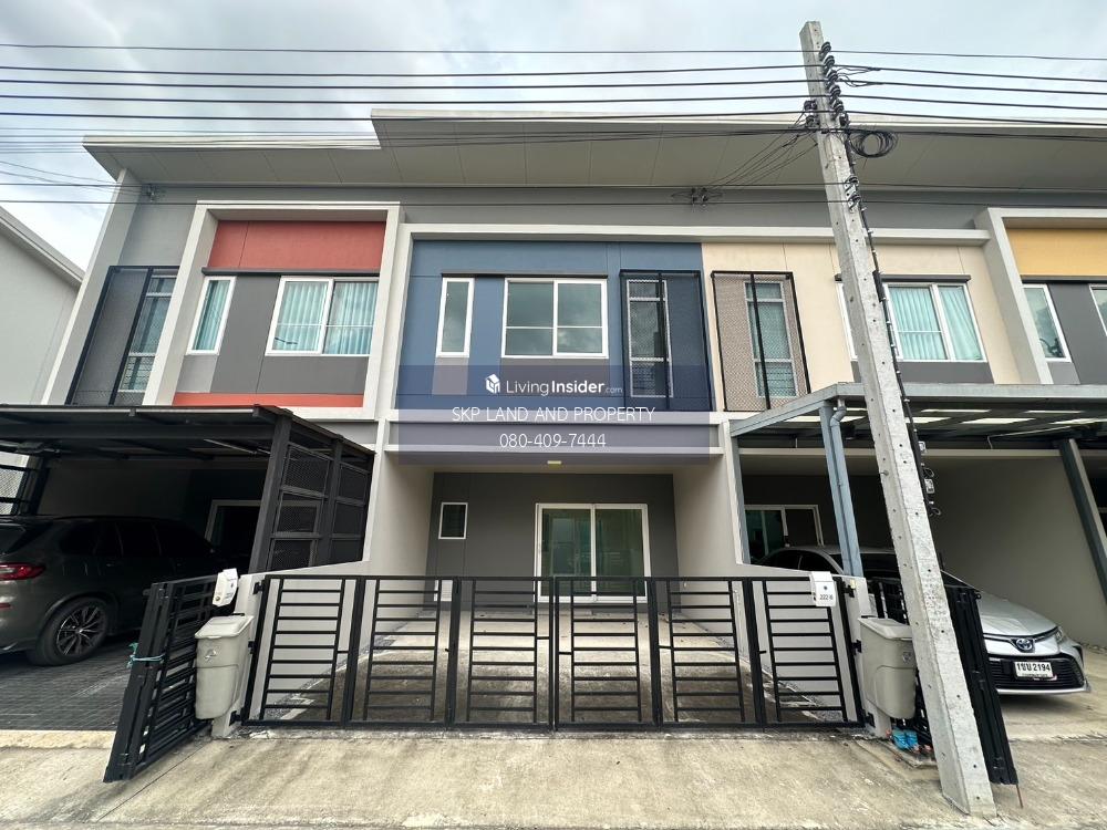 For RentTownhouseNonthaburi, Bang Yai, Bangbuathong : Townhouse for rent, Siri Place Ratchaphruek - Rama 5, new condition, 4 bedrooms, near Triam Udom Suksa Phatthanakan School, MRT Purple Line