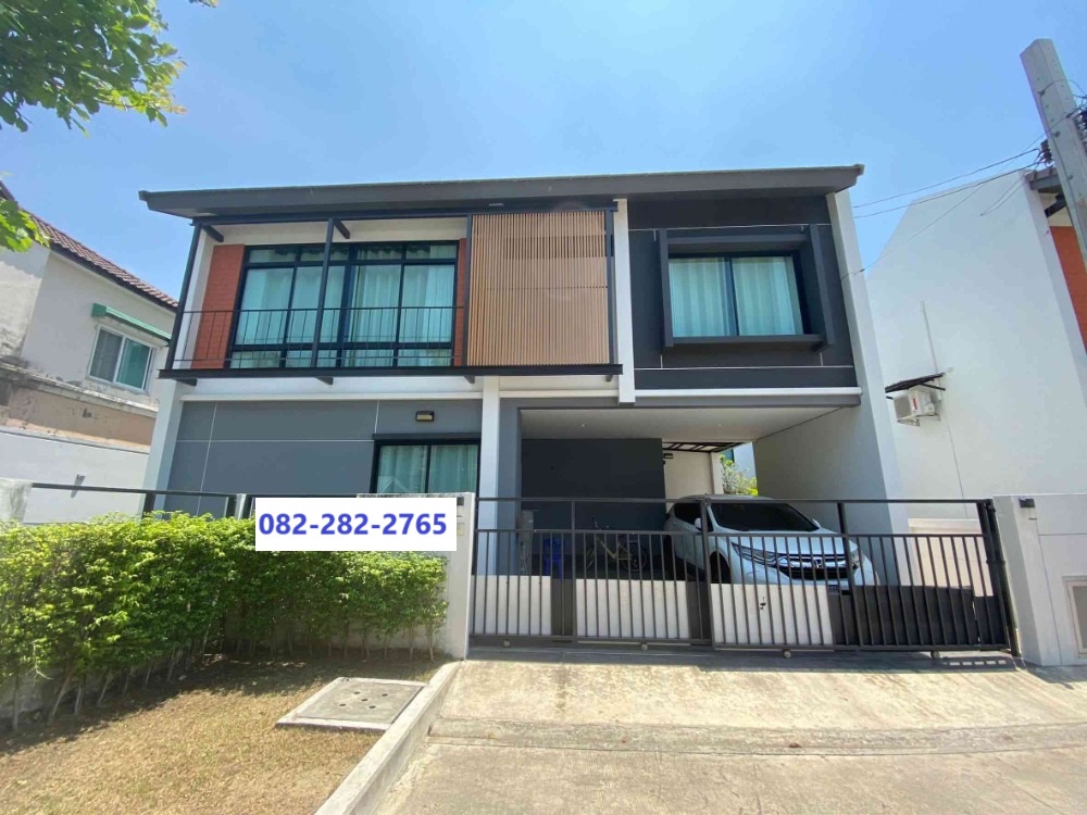 For SaleHouseNawamin, Ramindra : Corner house 61.1 sq.w. 5 bedrooms 3 bathrooms, 2-storey detached house, The Embrace Chatuchak-Hathai Rat