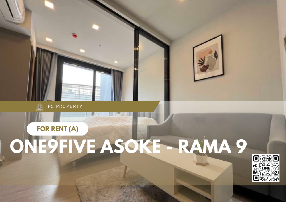 For RentCondoRama9, Petchburi, RCA : For rent 🔥 One9Five Asoke - Rama 9 🔥 Complete furniture and electrical appliances, near MRT Rama 9