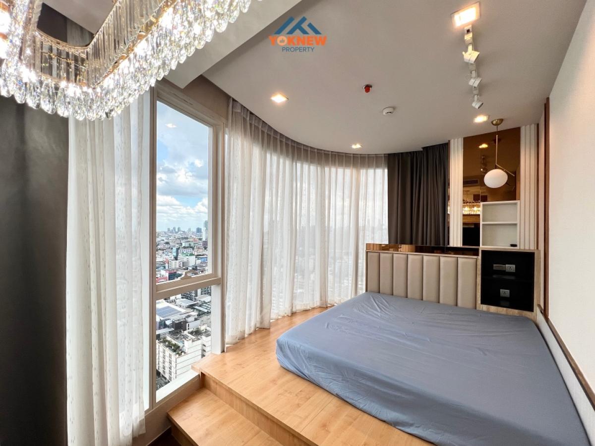 For SaleCondoAri,Anusaowaree : For sale: Ideo Q Victory, 1 Bedroom Plus room, curved glass bedroom, 180 degree view, beautiful view that will melt your heart.