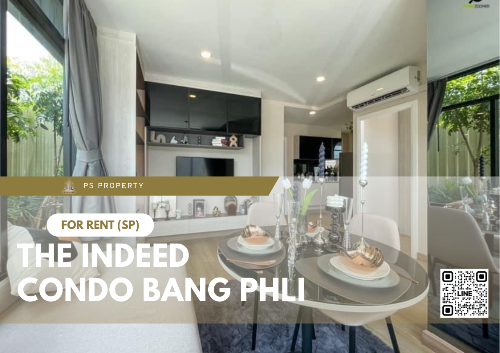 For RentCondoSamut Prakan,Samrong : For rent 📍 The Indeed Condo Bang Phli 📍 2 bedrooms, complete furniture and electrical appliances.