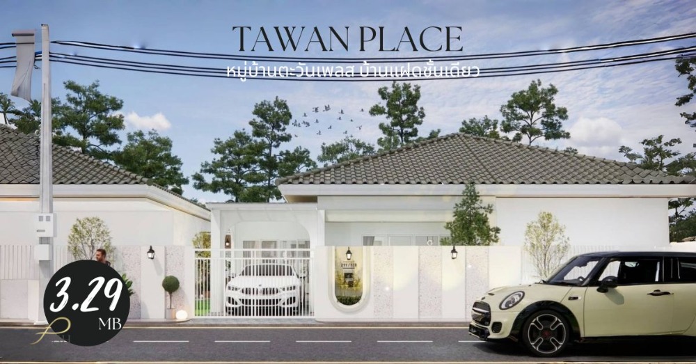 ขายบ้านภูเก็ต : Tawan Place Thalang Twin single-storey house