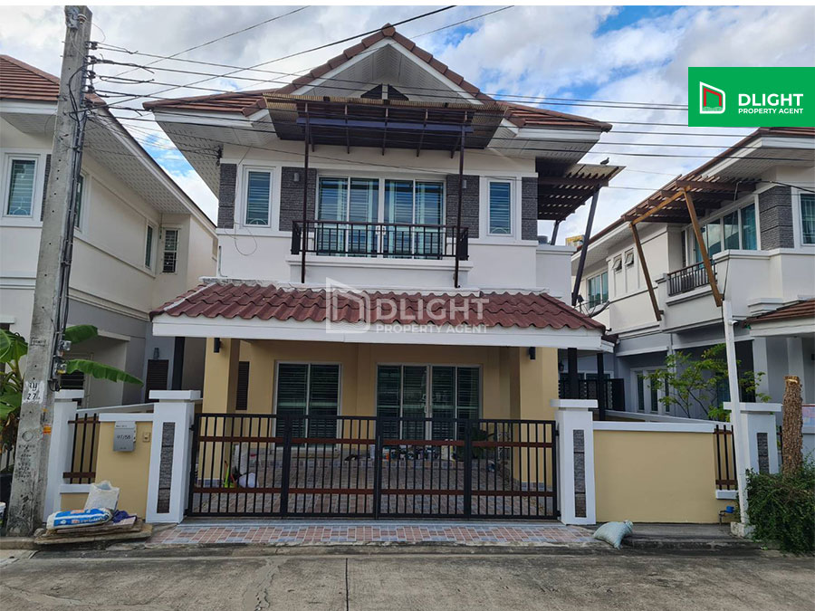 For SaleHouseChaengwatana, Muangthong : For sale/rent, single house, Piemsuk, Bangkok-Nonthaburi 3, area 36 sq m, 3 bedrooms, 3 bathrooms, parking for 1 car, fully furnished, selling price 8.5 million baht, rent 26,900 baht/month