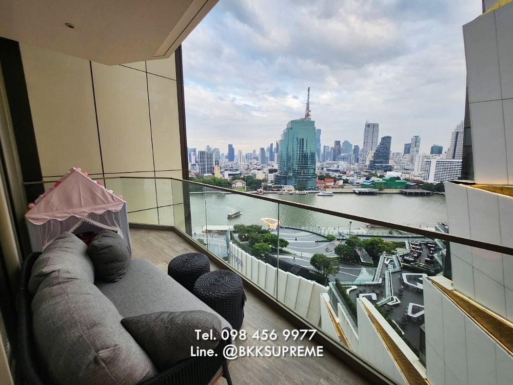 For SaleCondoWongwianyai, Charoennakor : (For sale) **Luxury condo, Magnolia Waterfront Residences, 14th floor, next to Icon Siam, Chao Phraya River view**