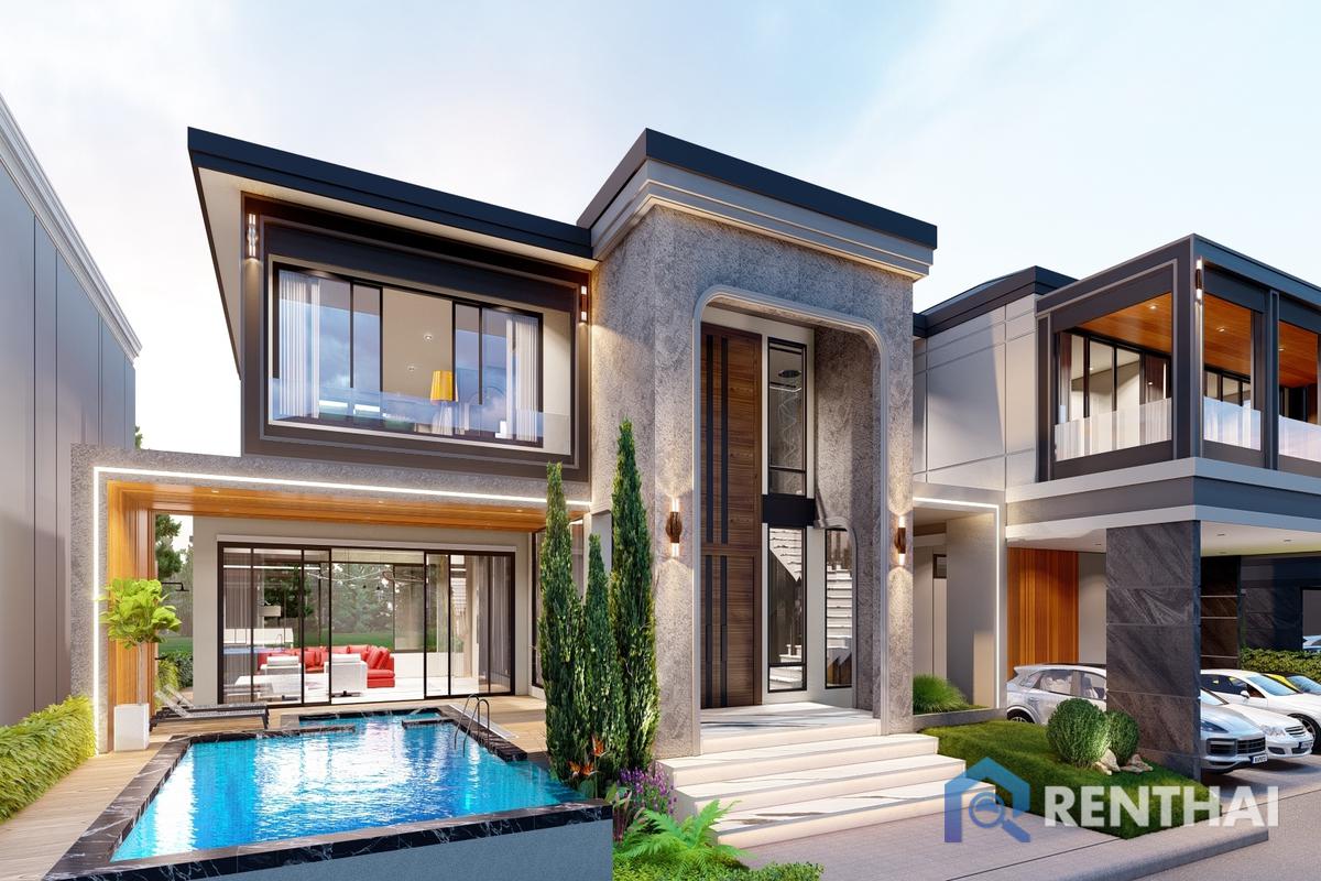 For SaleHousePattaya, Bangsaen, Chonburi : Experience ultimate luxury in Pattaya with this stunning home.