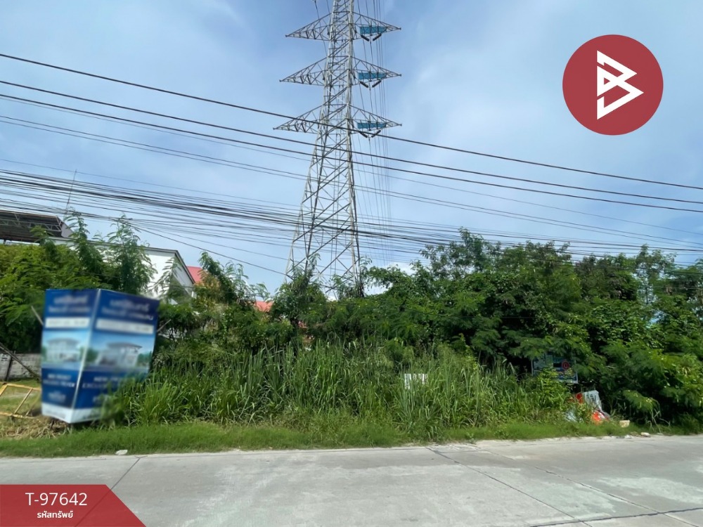 For SaleLandPattaya, Bangsaen, Chonburi : Urgent sale of vacant land, next to the road, area 7 rai 1 ngan 58 sq m, Huai Kapi, Chonburi