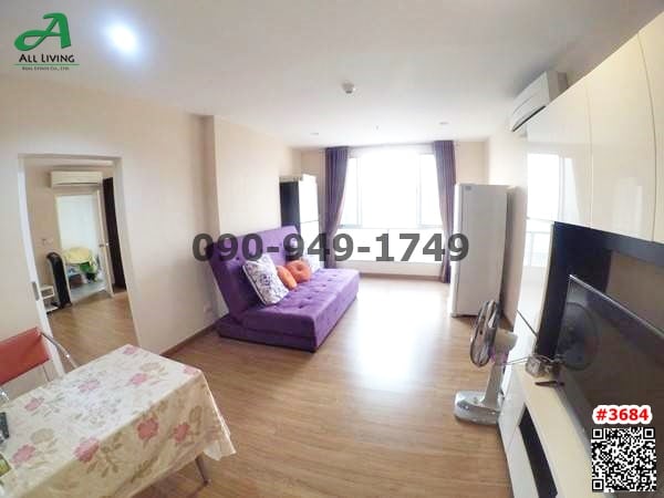 For RentCondoBang Sue, Wong Sawang, Tao Pun : Condo for rent: The Tree Bang Pho Station, Chao Phraya River curve view, near MRT Bang Pho, ready to move in, 2 bedrooms