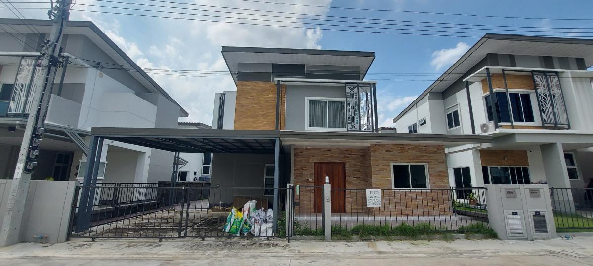 For SaleHouseSamut Prakan,Samrong : Single house for sale, Leo Prime Lakeside, Bangna Theparak, cheap price