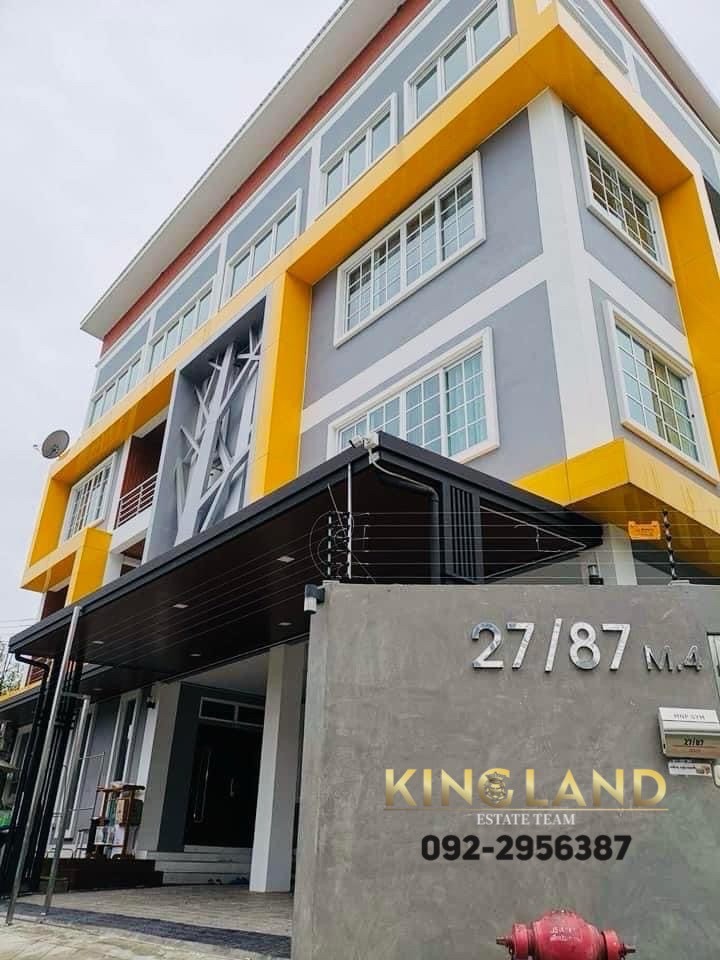 For RentHome OfficeChaengwatana, Muangthong : For rent Homeoffice 4 floors, modern style, opposite Muang Thong, usable area 639 sq m., very large, 7 bedrooms, 6 bathrooms, 14 air conditioners, has a live studio #Company registration #Pets accepted 📣Rental price 150,000/month 📣