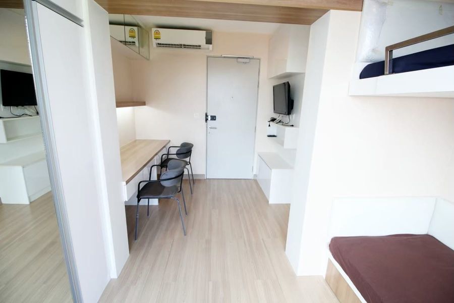 For RentCondoRatchathewi,Phayathai : Ideo Mobi Phayathai【𝐑𝐄𝐍𝐓】🔥 Minimal room, bright tone, 2-story bed, fully furnished, near BTS Phaya Thai 🔥 Contact Line ID: @hacondo