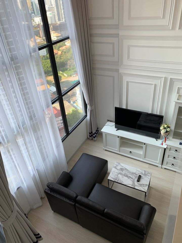 For RentCondoSathorn, Narathiwat : Knightsbridge Prime Sathorn【𝐑𝐄𝐍𝐓】🔥 Duplex room beautifully decorated in Luxury style, soft white. Fully furnished & electrical appliances Near BTS Chong Nonsi 🔥 Contact Line ID: @hacondo