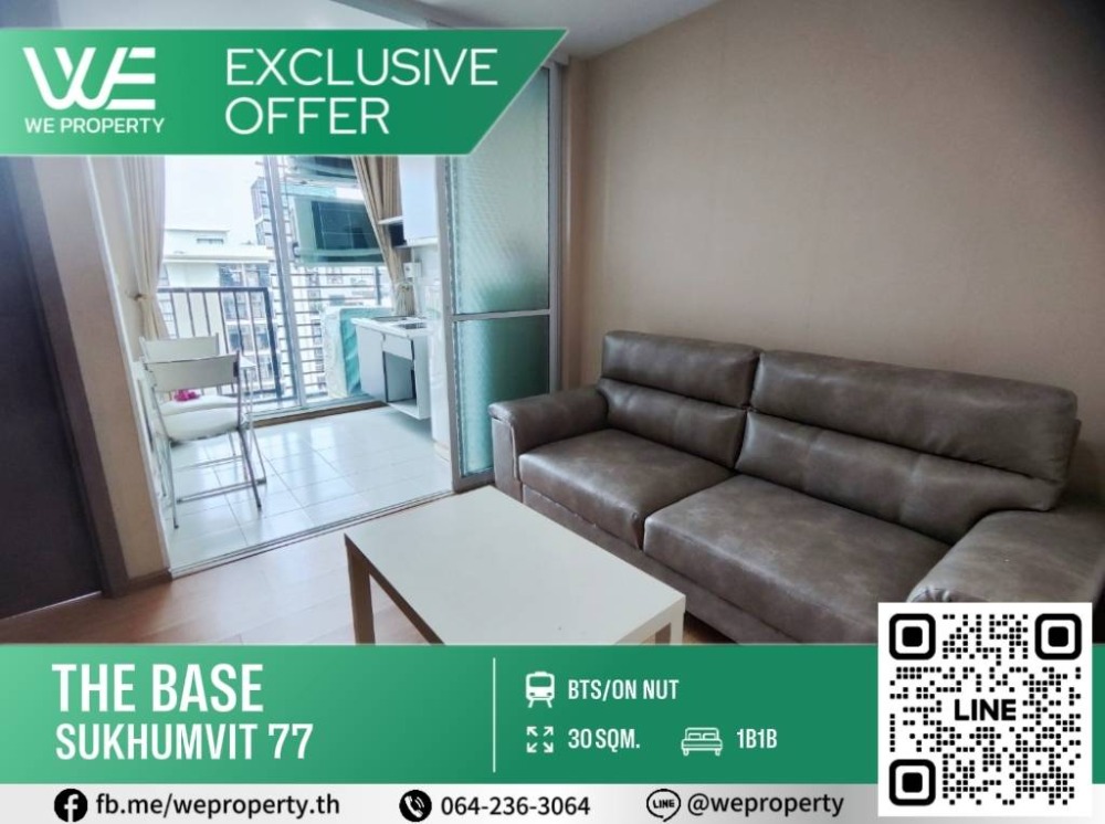 For SaleCondoOnnut, Udomsuk : Beautiful room, new furniture, very good price⭐The Base Sukhumvit 77 (The Base Sukhumvit 77)