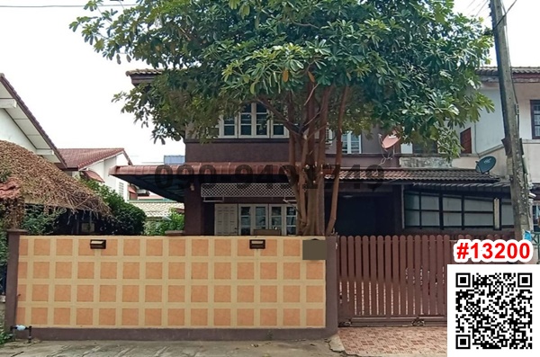 For SaleHousePathum Thani,Rangsit, Thammasat : For sale: 2-storey house, Chomfa-Warangkun Village, Rangsit, Khlong 2, near Future Park Rangsit