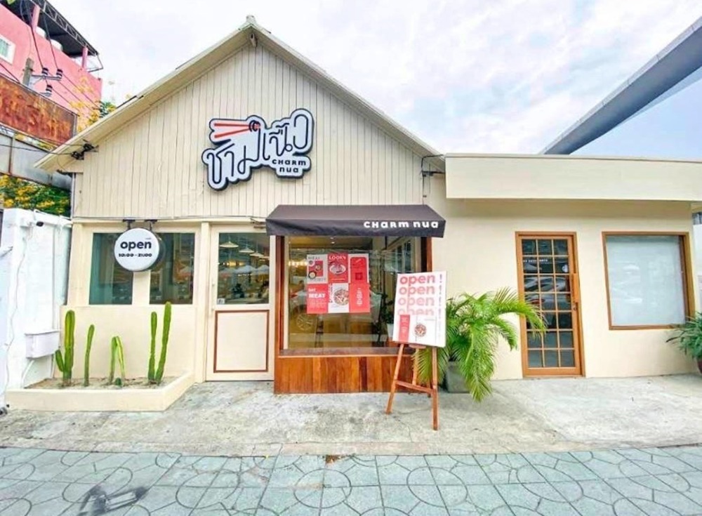 For LeaseholdRetailPattaya, Bangsaen, Chonburi : For rent: Bangsaen restaurant, food-cafe, on the roadside, Bangsaen Beach exit, next to Burapha University, main road, opposite Laemthong Department Store