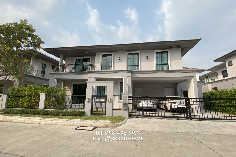 For RentHouseChaengwatana, Muangthong : (For rent) **Setthasiri Chaengwattana-Prachachuen 2 single-family homes, newly renovated throughout the entire project, underground power lines