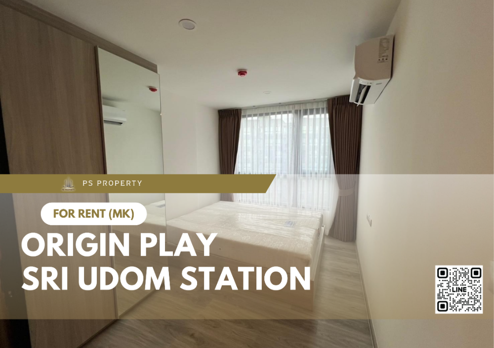 For RentCondoOnnut, Udomsuk : For rent ✨ Origin Play Sri Udom Station ✨ complete furniture and electrical appliances, near the BTS.