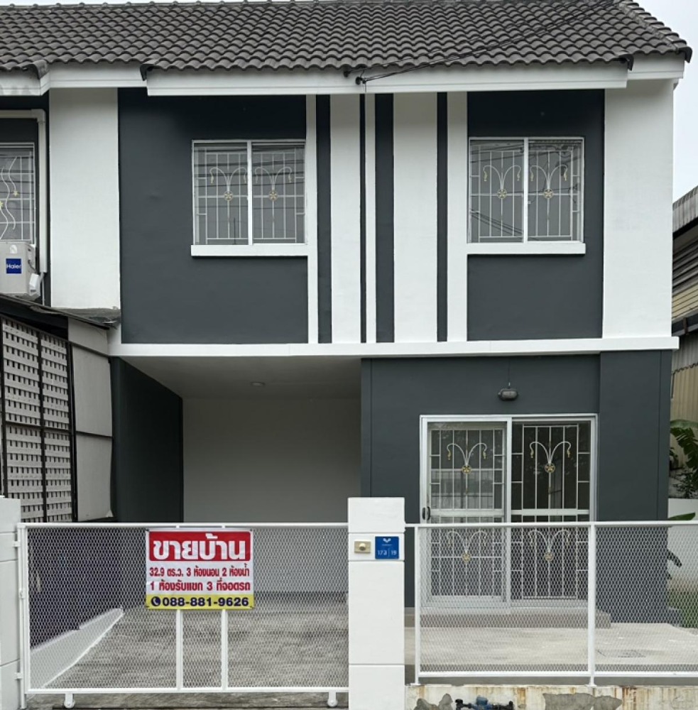 For SaleTownhouseRama 2, Bang Khun Thian : Townhouse for sale, Pruksa Village 73, corner house (owner selling)