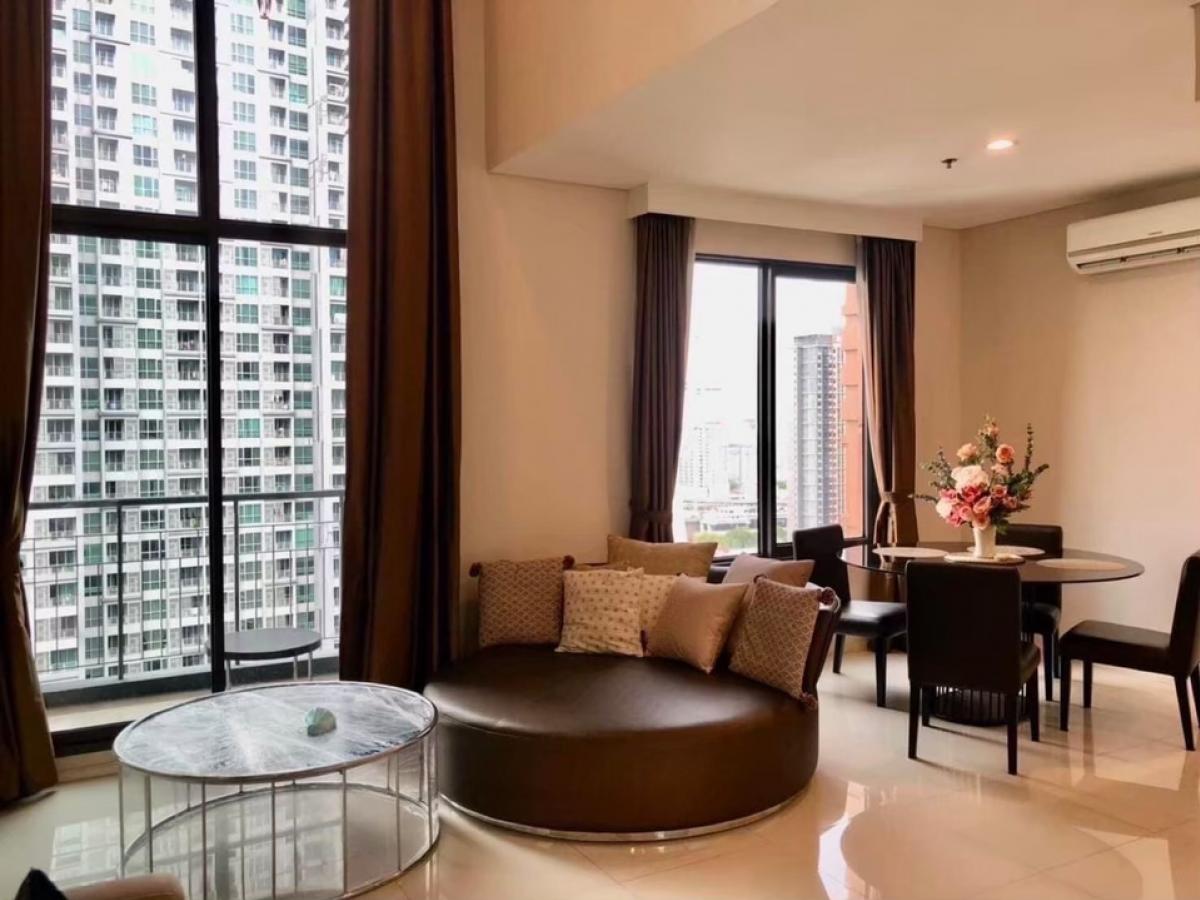 ให้เช่าคอนโดพระราม 9 เพชรบุรีตัดใหม่ RCA : Villa Asoke (Duplex) Available 🔥- 1 Bedroom 2 Bathroom - High Floor - 80 Sq.m- 45,000 - Code : L939