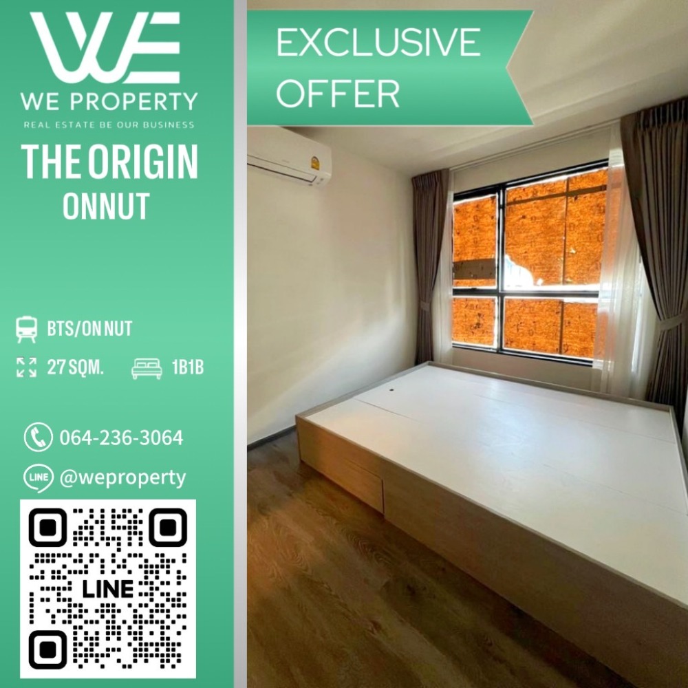 For SaleCondoOnnut, Udomsuk : New room, swimming pool view⭐The Origin Onnut (The Origin On Nut)