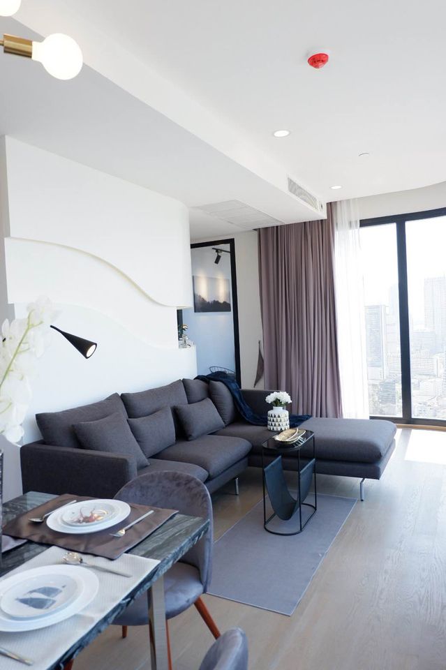 ให้เช่าคอนโดสยาม จุฬา สามย่าน : Ashton Chula-Silom for rent 57.5 sqm 2 beds 2 bath 60,000 per month