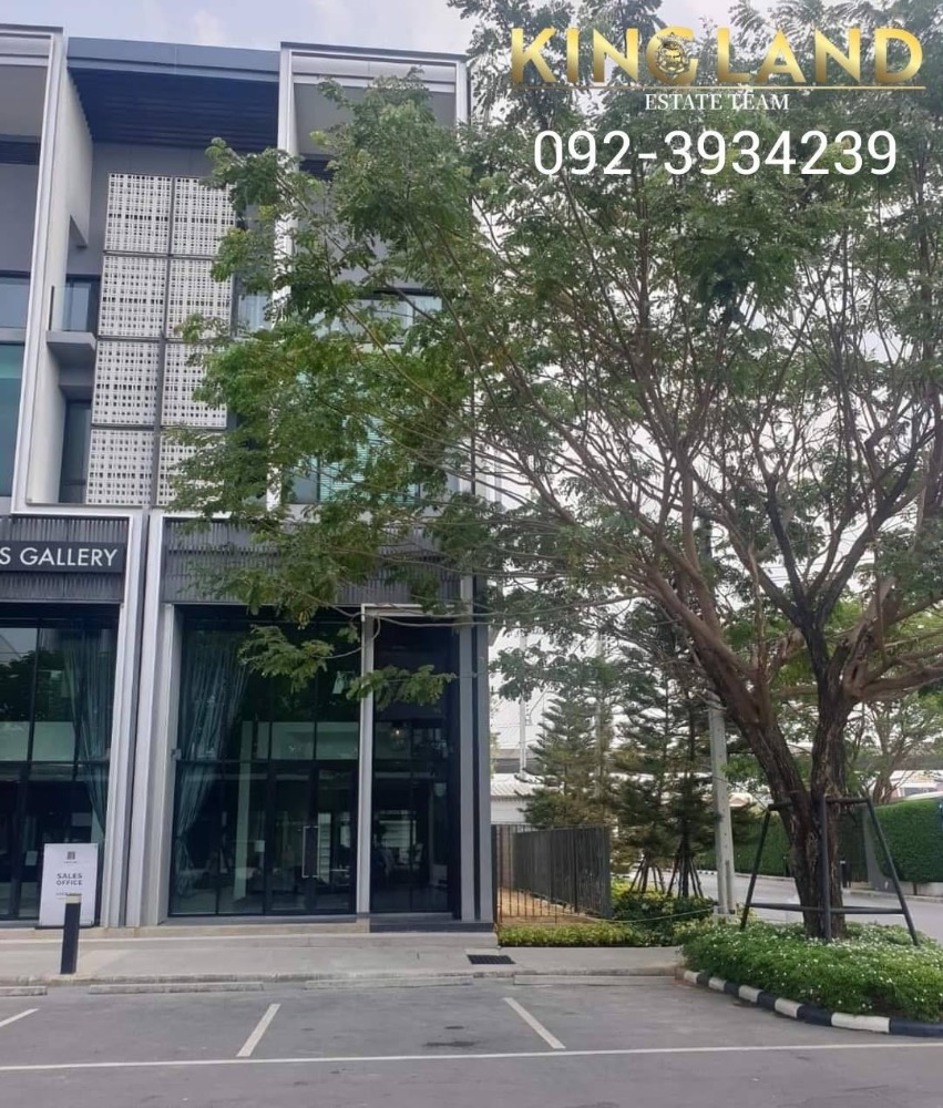 For RentHome OfficeBangna, Bearing, Lasalle : For rent 4-storey home office, Cascade Bangna (Km 5), first corner room of the project, 4 floors, 270 sq m, fully furnished, located on Bangna-Trad Road, with parking space, rental price 85,000 baht / month #Company registration available