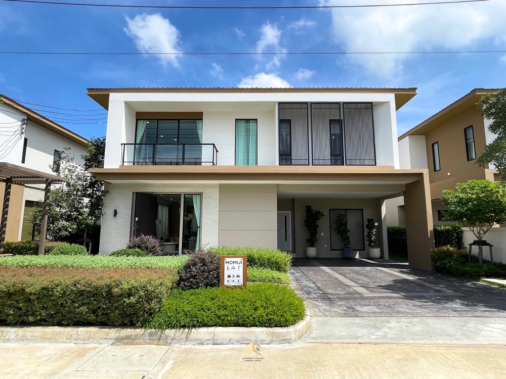 For SaleHousePathum Thani,Rangsit, Thammasat : Minimal Japanese style house: Lake Forest Perfect Place, new Ratchapruek road ▪️Starting price 8.8 million baht▪️