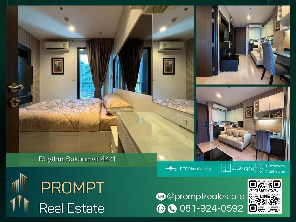 For RentCondoOnnut, Udomsuk : QR03930 - Rhythm Sukhumvit 44/1 :  ริทึ่ม สุขุมวิท 44/1 - BTS Phrakhanong