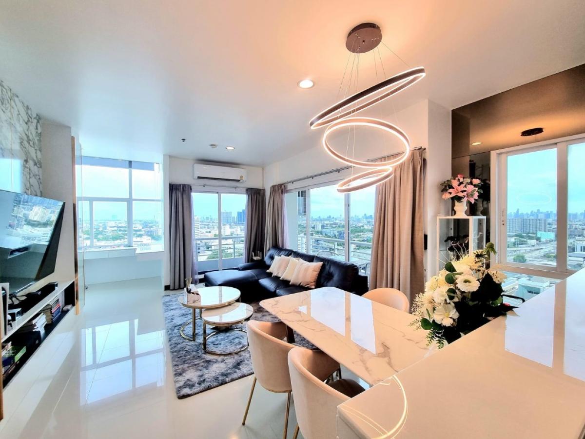 For RentCondoPattanakan, Srinakarin : Condo for rent, ready to move in, The Four Wings Residence, Srinakarin, 71 sq m., 1 bedroom, 1 bathroom, 19th floor, Building B, 35,000 baht/month