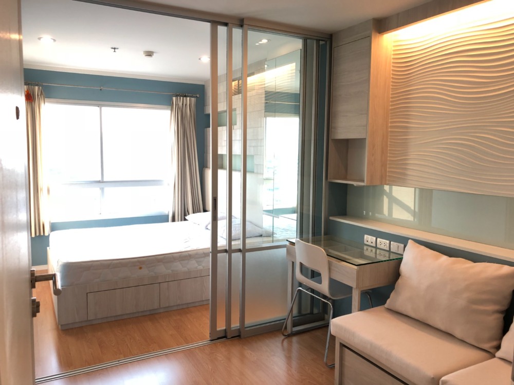 For RentCondoPattanakan, Srinakarin : (Owner of the chimney) Lumpini Lumpini Place Srinakarin - Hua Mak Station, Building A, beautiful view, Max Value side, fully furnished, ready to move in, convenient transportation