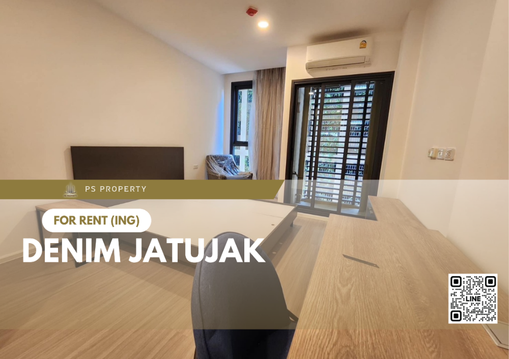 For RentCondoSapankwai,Jatujak : For rent ✨ Denim Jatujak ✨ near BTS Mo Chit and MRT Chatuchak Park, complete with furniture and electrical appliances.