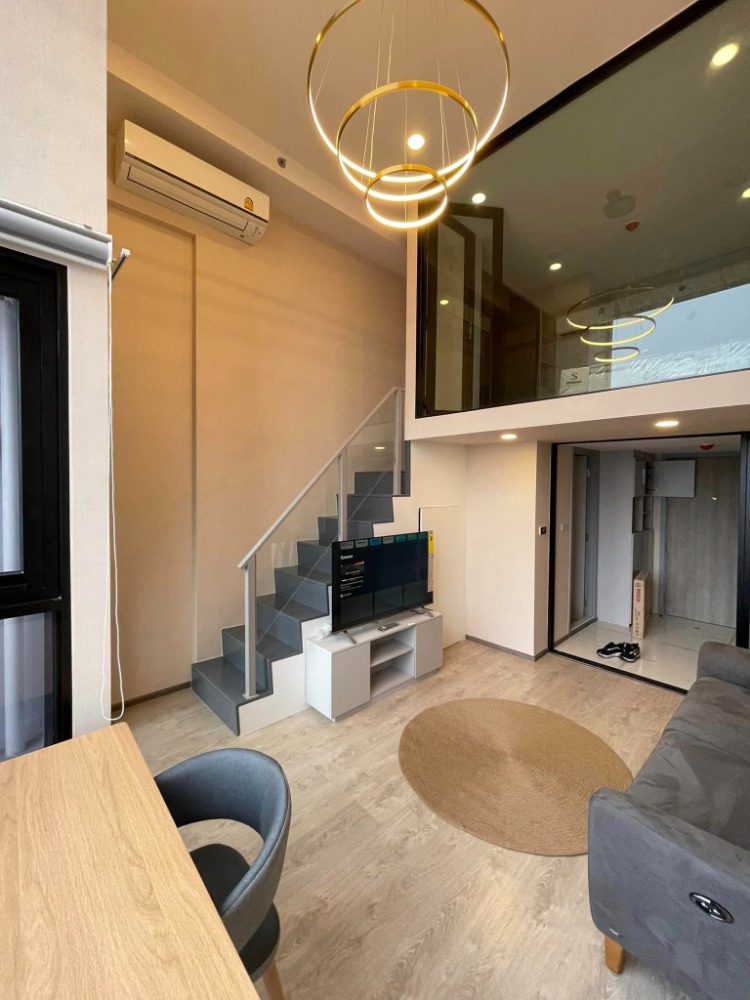 For RentCondoRatchadapisek, Huaikwang, Suttisan : 🔥✨Hurry up and book now!! Condo for rent Soho Bangkok Ratchada Duplex 1 bedroom, beautiful room, fully furnished✨🔥