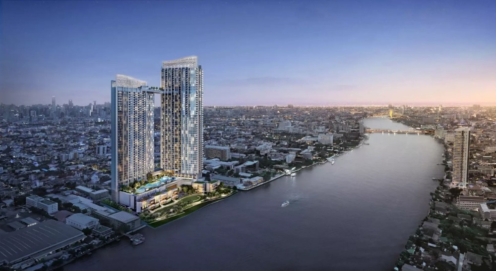 Sale DownCondoRama 8, Samsen, Ratchawat : Selling cheap booking slips, Wanvayla Na Chaophraya, 22nd floor (70.20 sq m), new condo on the banks of the Chao Phraya River.