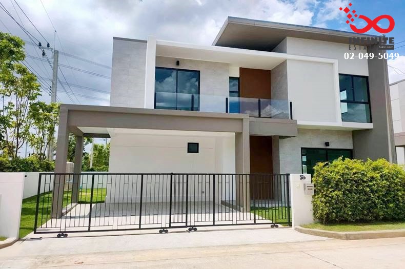 For SaleHouseChaengwatana, Muangthong : For sale and rent, 2-storey detached house, area 57.1 square wah, Esgate Life Ratchaphruek-Kanchanaphisek, Kanchanaphisek Road, corner house