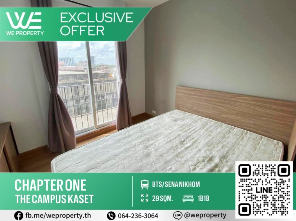 For SaleCondoKasetsart, Ratchayothin : North direction, fully furnished with electrical appliances⭐Chapter One The Campus (Chapter One The Campus Kaset)