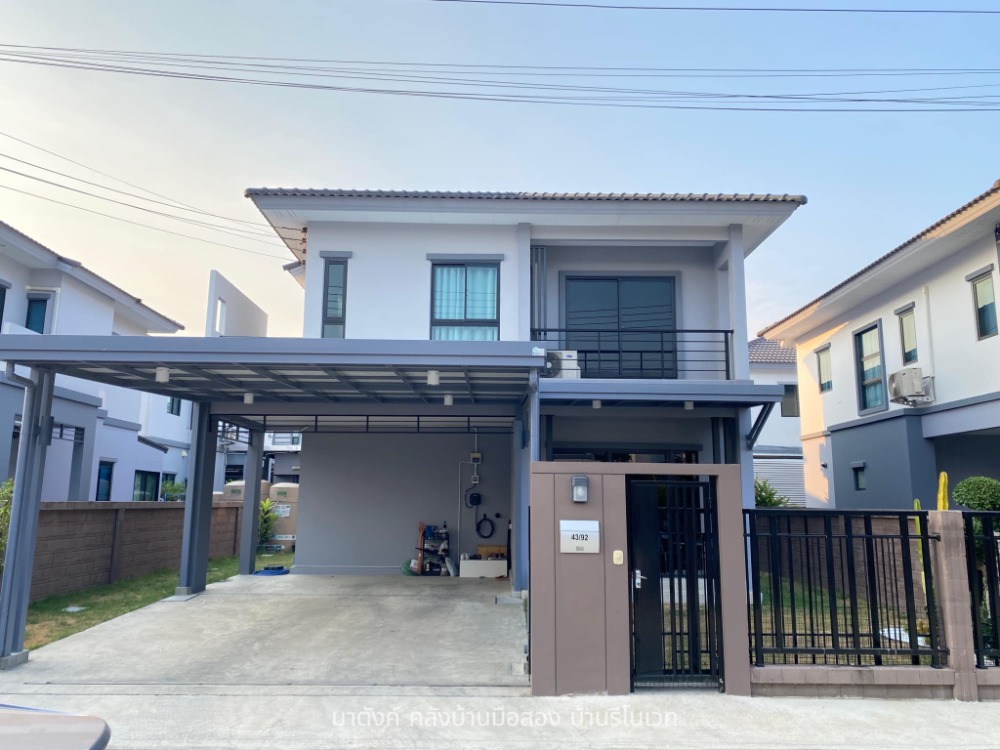 For SaleHousePathum Thani,Rangsit, Thammasat : Single house for sale, The plant & Natura trend, Wongwaen-Lam Luk Ka, Khlong 5, land area 50.40 sq.wa, single house near the park, BTS Wongwaen-Lam Luk Ka station (green line, continuing from Khu Khot), Lam Luk Ka