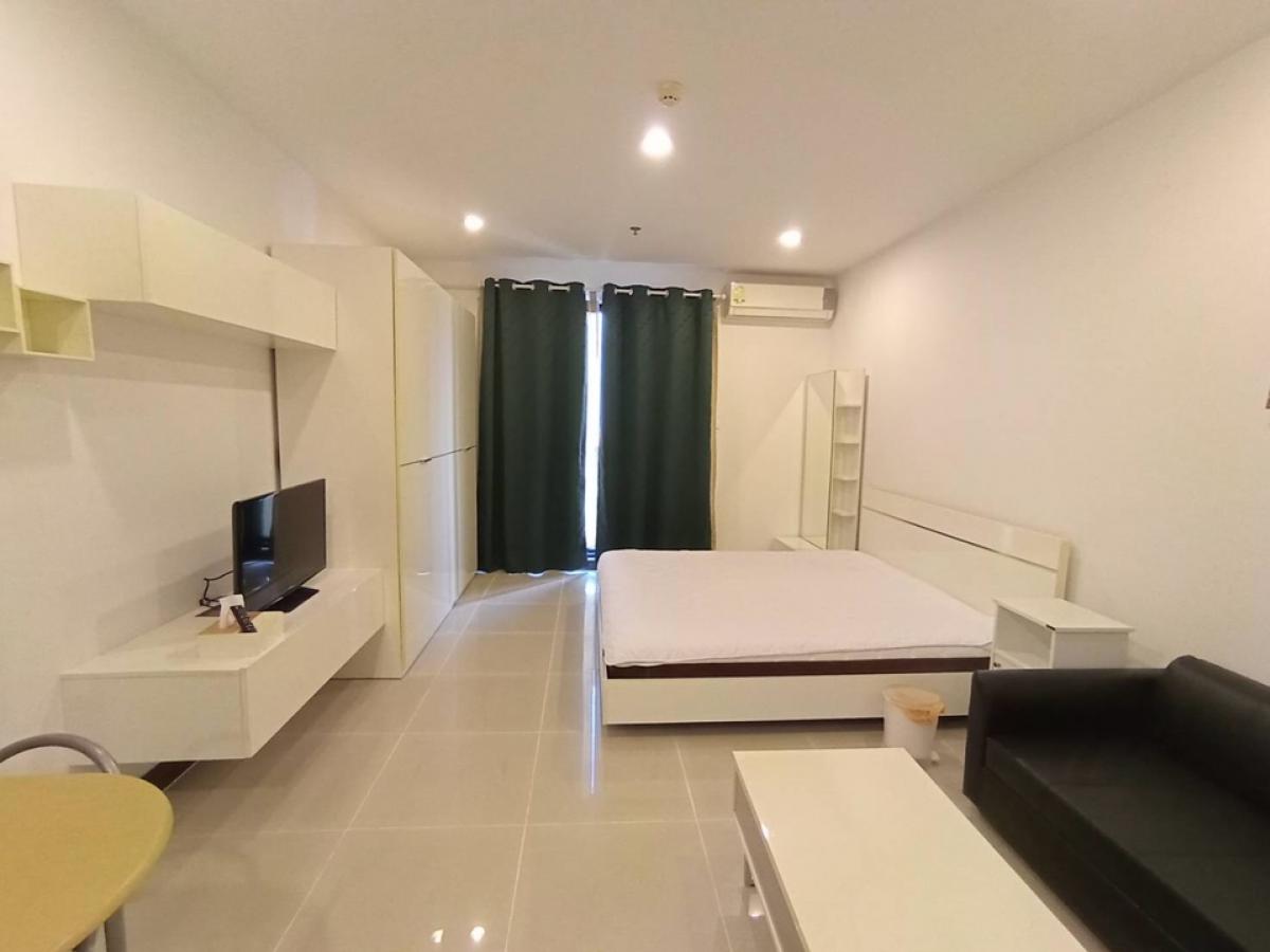 For SaleCondoRama9, Petchburi, RCA : 🛏Supalai Place @ Asoke, studio room, size 39 sq m., 1 bedroom type, separate kitchen, open city view, south (SWU side), 18th floor, beautiful, complete, ready to move in