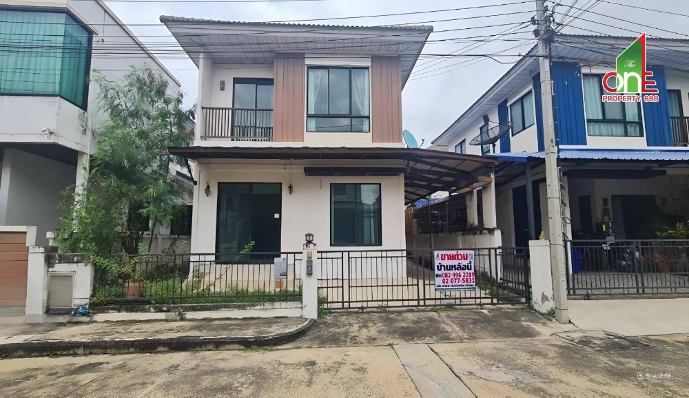 For SaleHouseRama5, Ratchapruek, Bangkruai : 2-storey detached house, Modi Villa Village, Pinklao-Ring Road, Kanchana Road, Salaya Subdistrict, Bang Kruai District, Nonthaburi