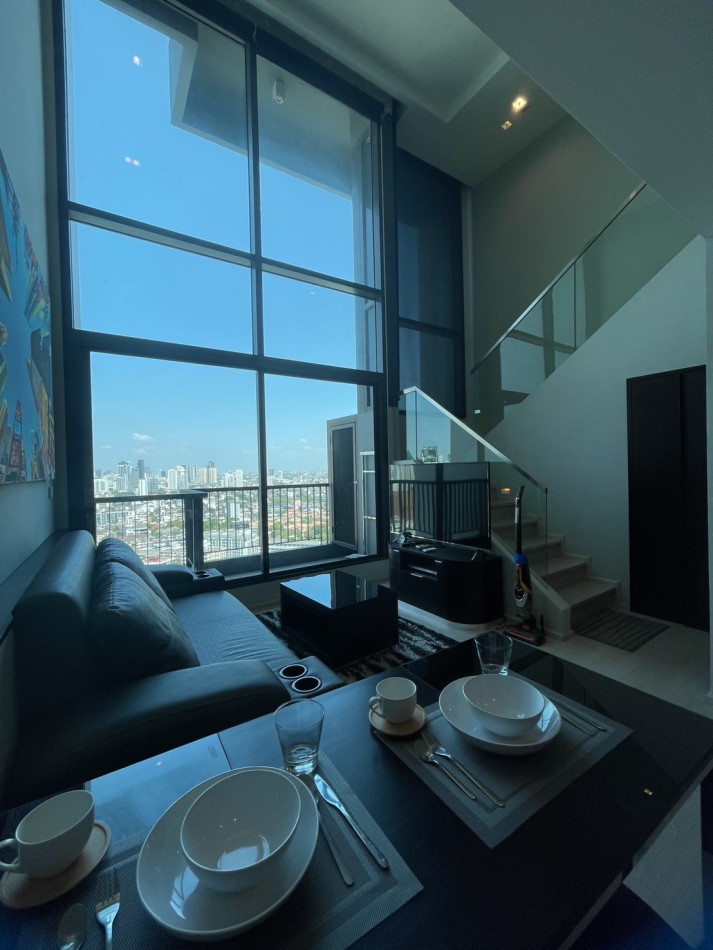 For RentCondoOnnut, Udomsuk : For Rent: 1-Bedroom Duplex at Rhythm Sukhumvit 44/1