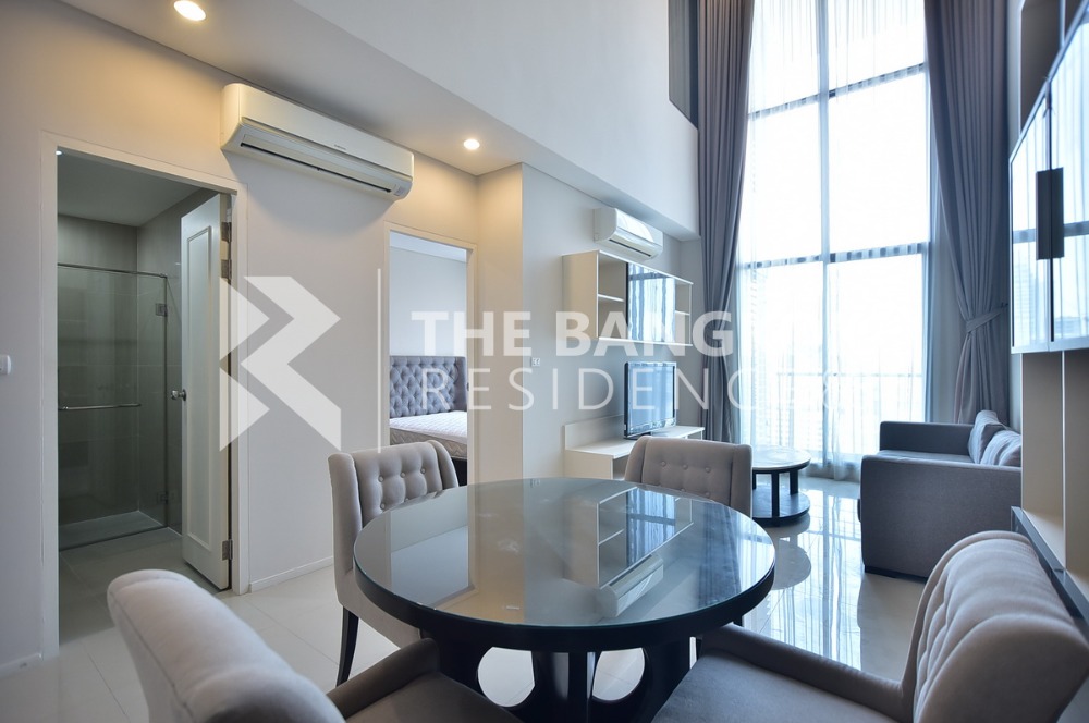 ให้เช่าคอนโดพระราม 9 เพชรบุรีตัดใหม่ RCA : Rent : Villa asoke 2bedroom 2bath Duplex size 103 sq.m.Tel. : 095-636-5982