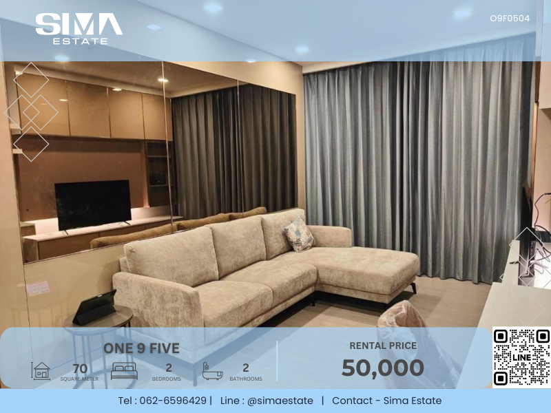 For RentCondoRama9, Petchburi, RCA : For rent ☁️One 9 Five☁️Beautiful room, well decorated, ready to move in☀️